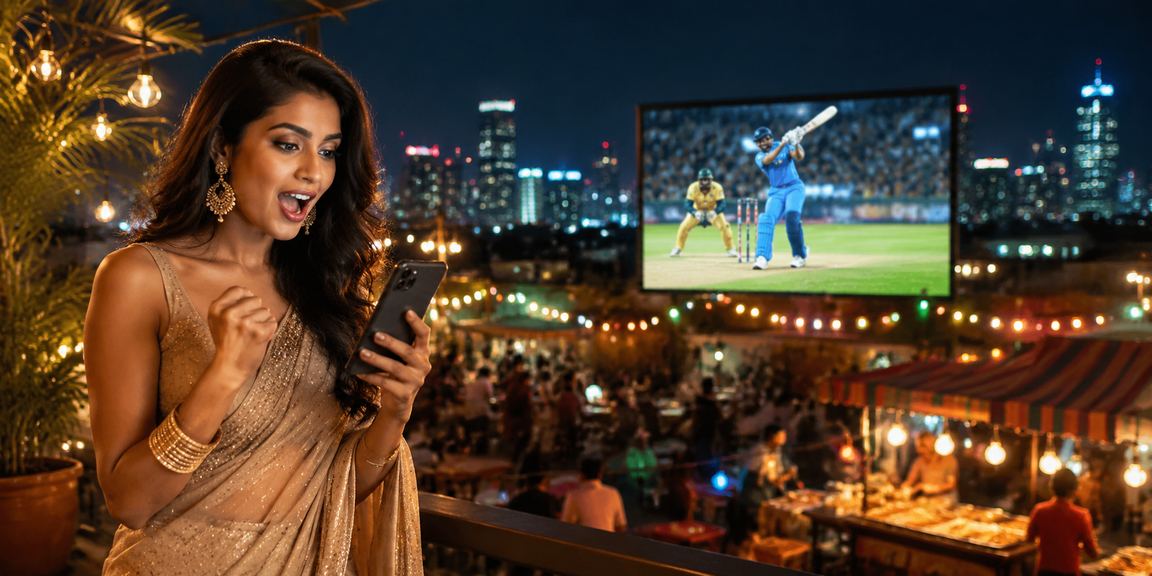 Night market cricket betting with vibrant atmosphere at 571